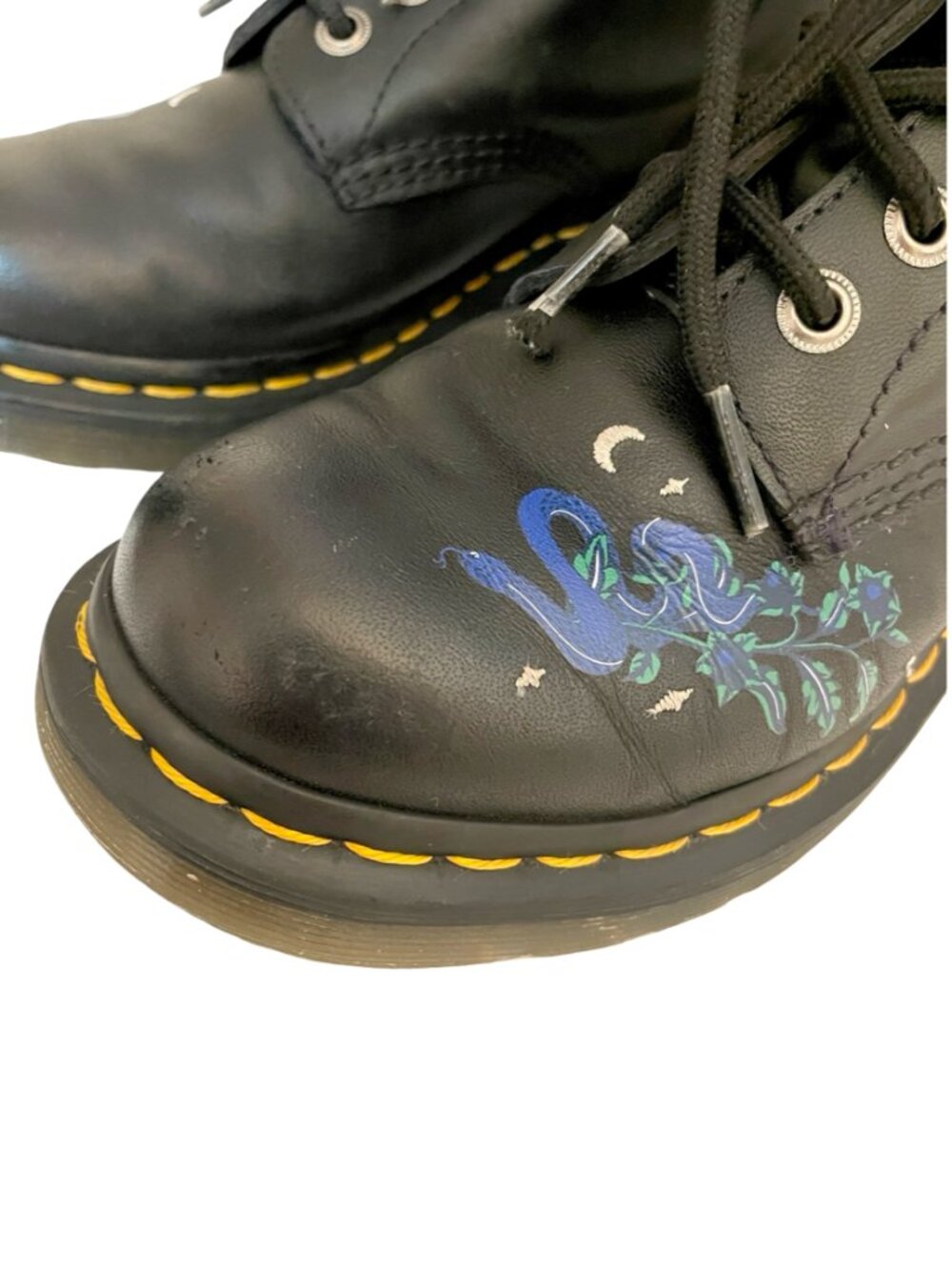 Dr. Martens 1460 Pascal Celestial Snake Floral Leather Boots US 6 EU 37 - Picture 12 of 17